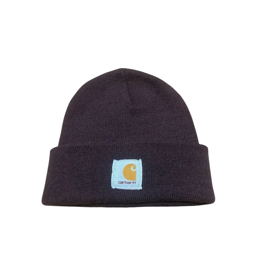 Carhartt Knit Cuffed Maroon Beanie One Size